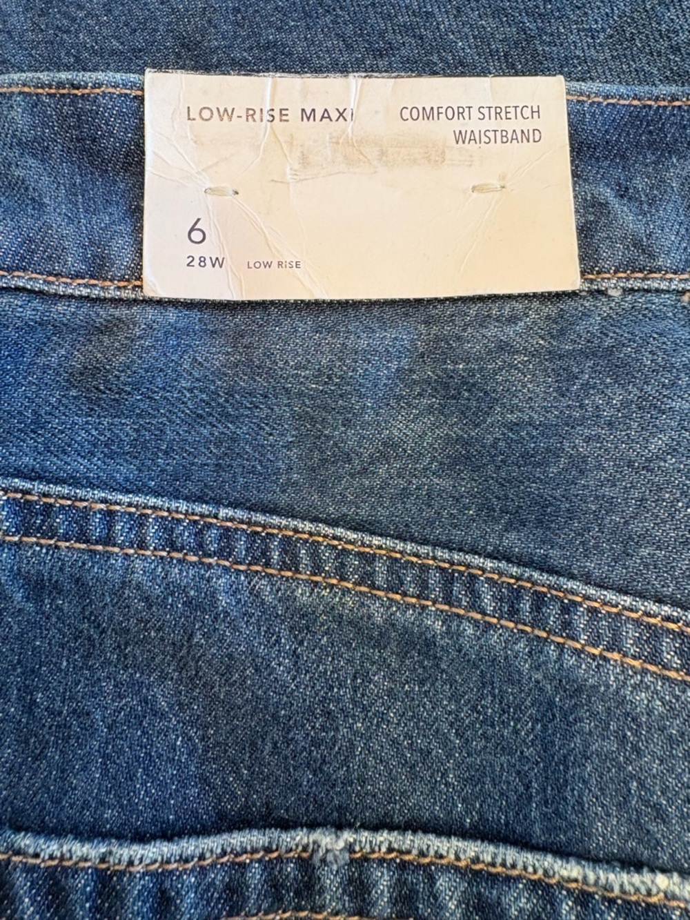 American Eagle Denim Cargo Midi Skirt Size 6 High Rise Front Slit NWT - Picture 8 of 8